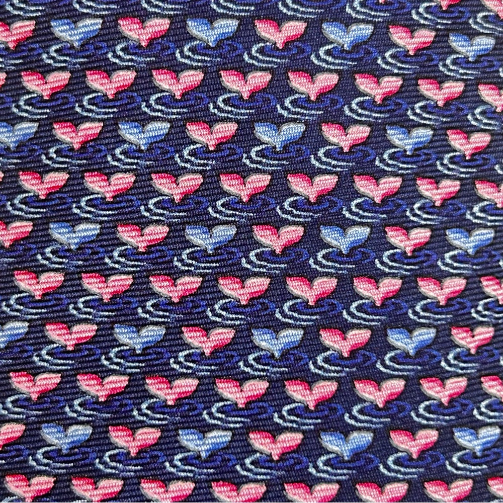 Jos. A. Bank Executive Collection NWOT Blue Pink heart silk tie